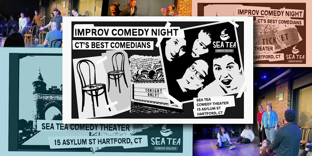 Poster for Improv Comedy Night feat. Rooster, Basement Ghost, and Part-Time Lifeguards