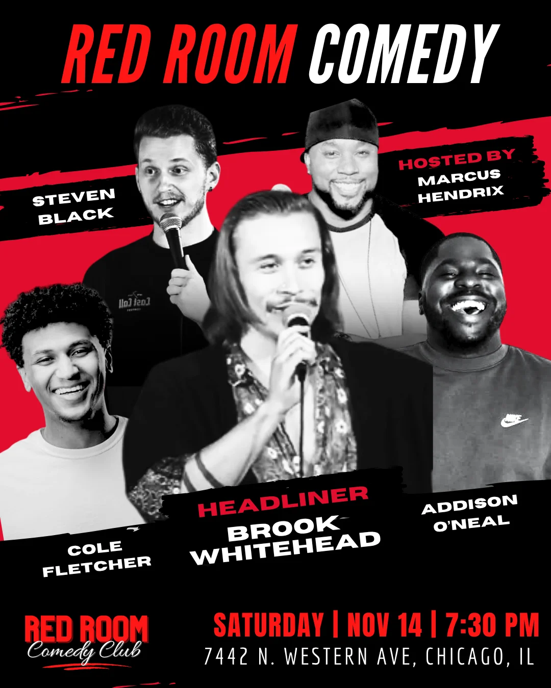 Poster for RED ROOM COMEDY