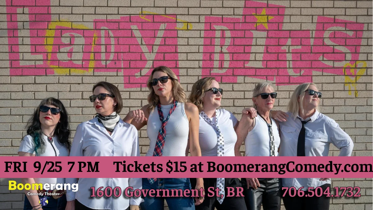 Poster for LADY BITS Monthly Improv Show