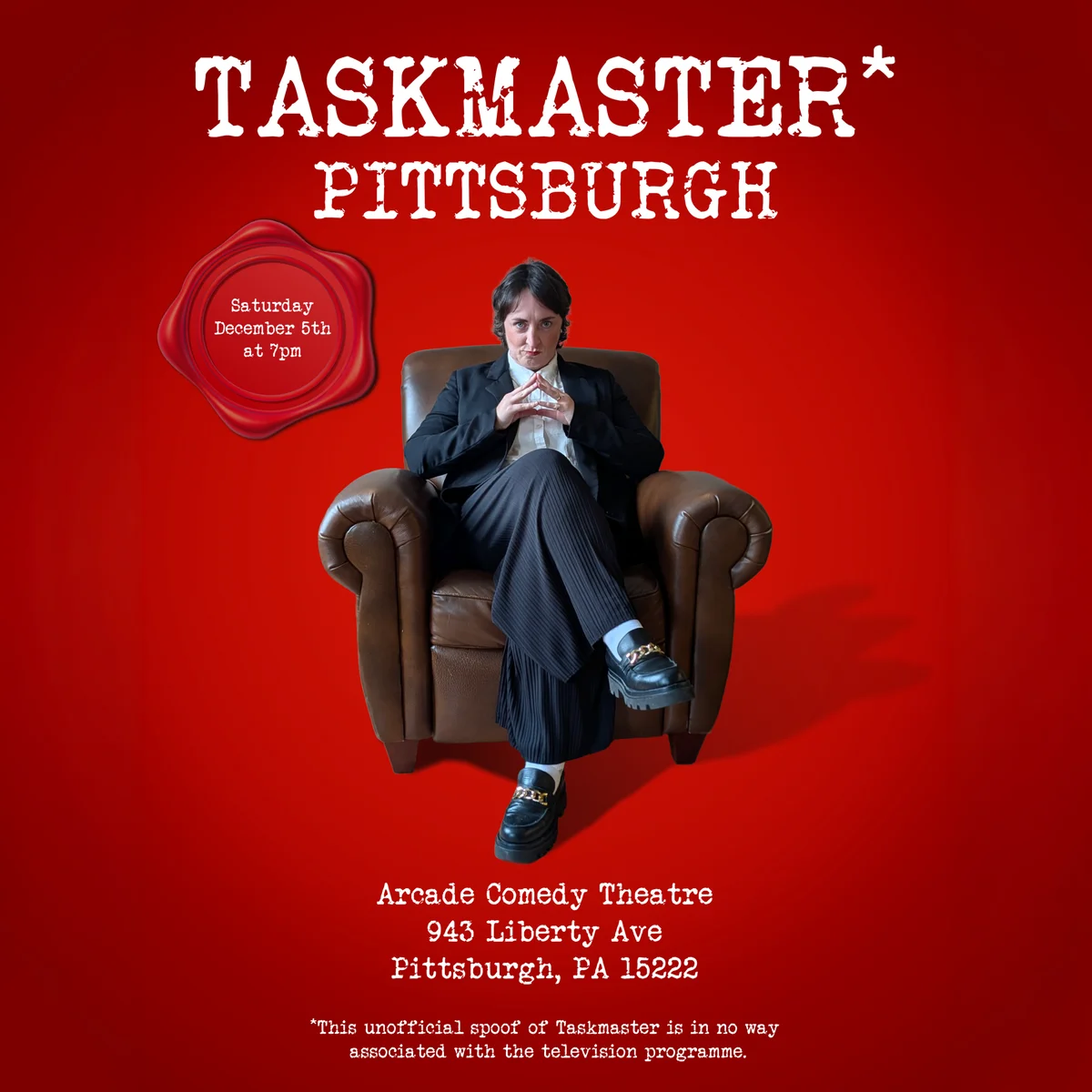 Poster for Taskmaster Pittsburgh