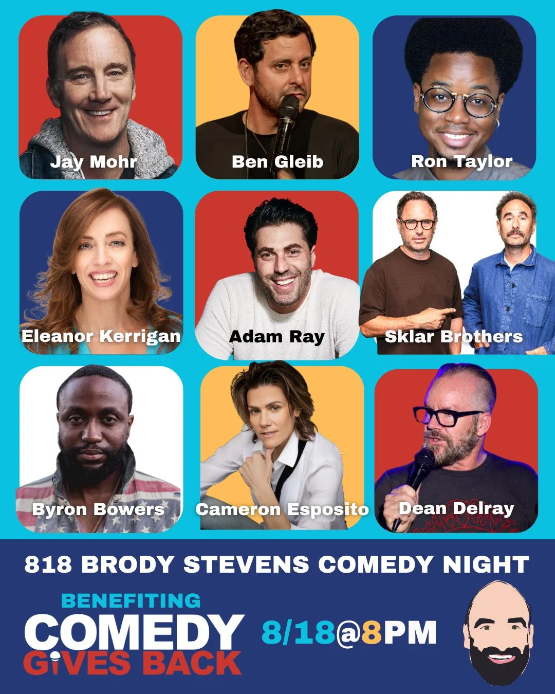 Poster for 818 Benefit: Brody Stevens' Festival of Friendship