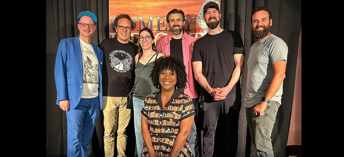 Poster for Comedy Heights Keeps the Laughs Climbing at Lestat’s on Adams Ave.
