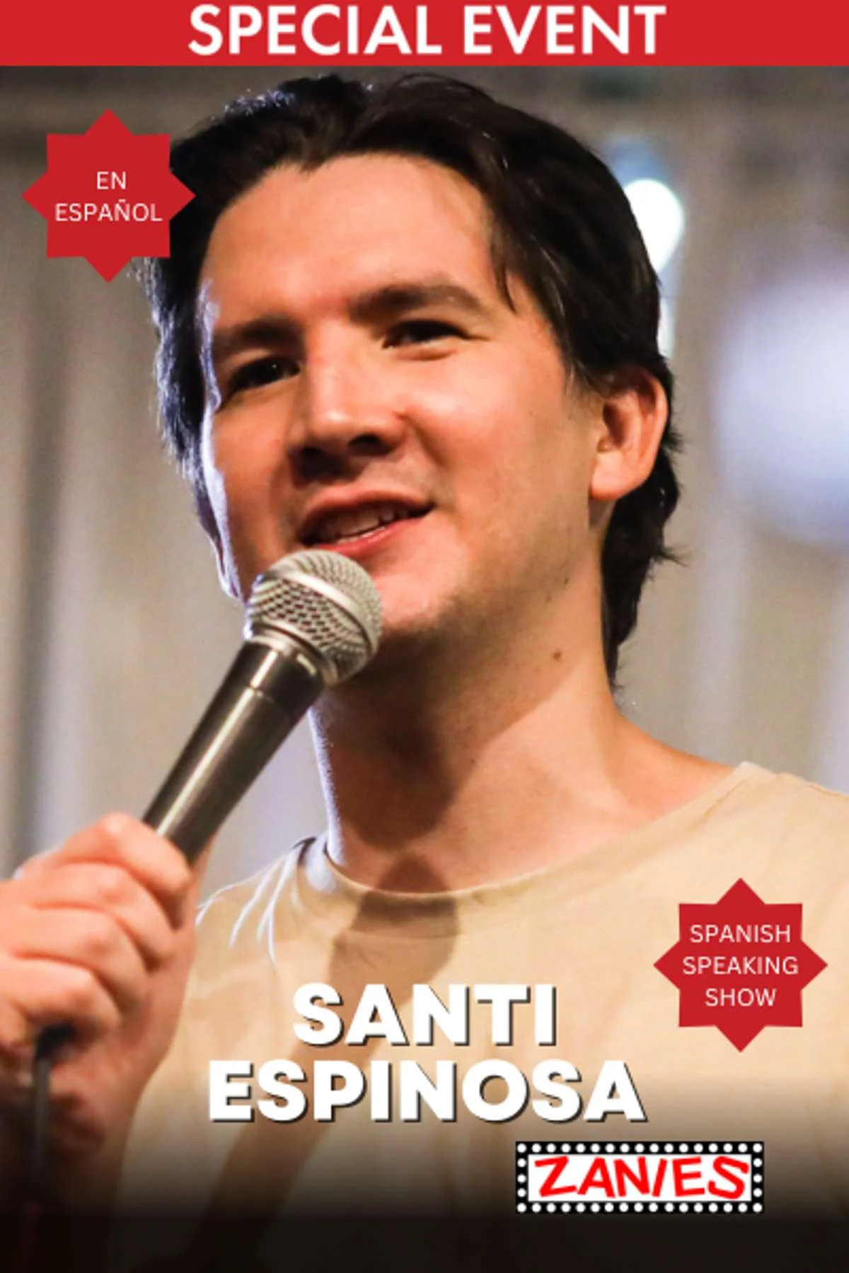 Poster for Santi Espinosa – ME Time (English/Spanish Show)