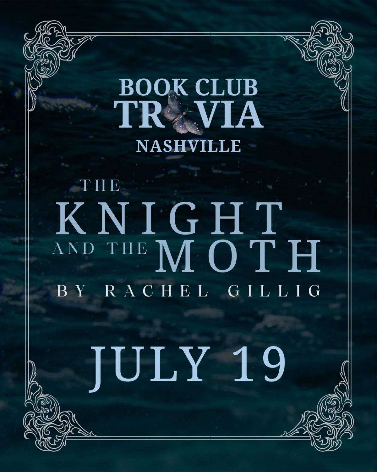 Poster for Book Club Trivia: The Knight and the Moth