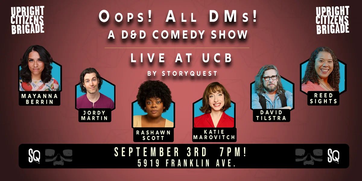Poster for Oops! All DMs: A D&D Comedy Show