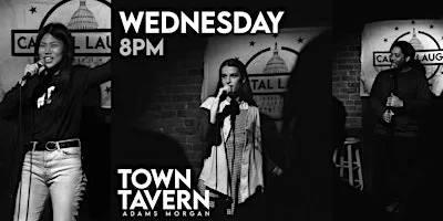 Poster for Wednesday Stand-Up Comedy Showcase (Happy Hour + DC's Funniest Comedians)