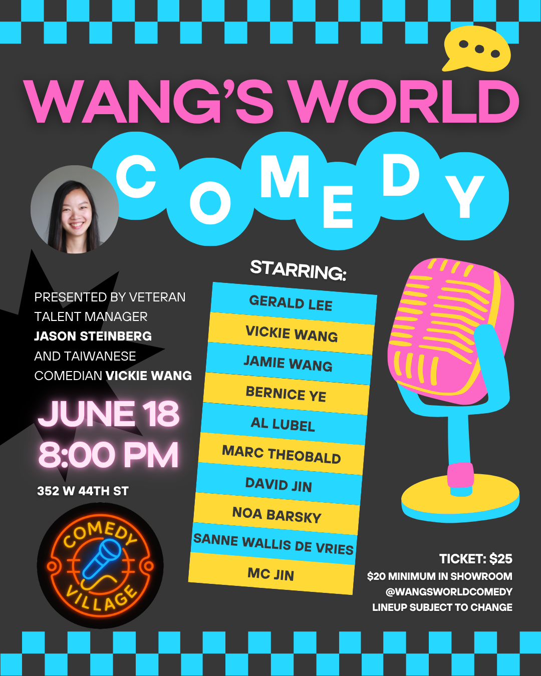 Poster for Times Square Comedy | Thur, June 18th @9 PM