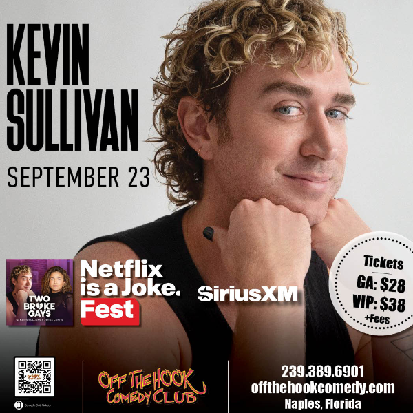 Poster for Comedian Kevin Sullivan Live in Naples, Florida!