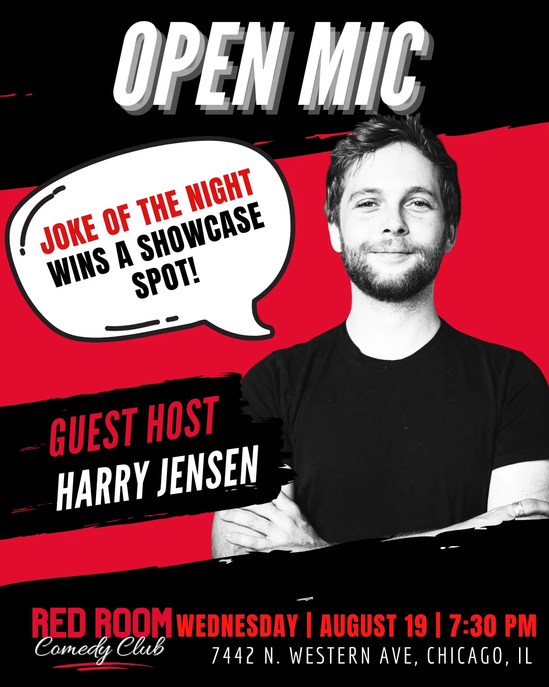 Poster for RED ROOM OPEN MIC