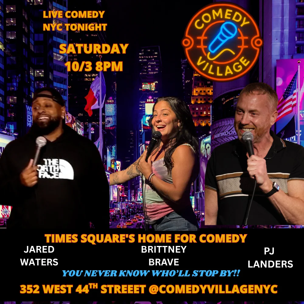 Poster for Times Square Comedy | Sat, October 3rd @8 PM