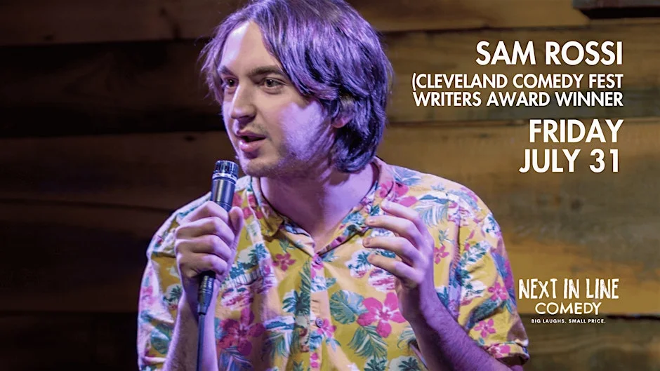 Poster for Sam Rossi (Cleveland Comedy Fest Writers Award winner)