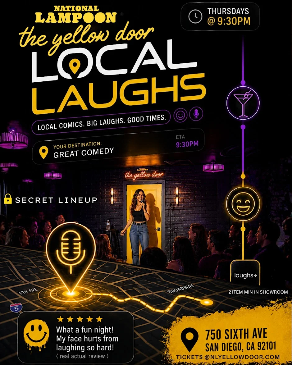 Poster for Local Laughs — Secret Lineup Stand-up Comedy Showcase