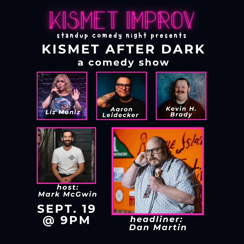 Poster for KISMET AFTER DARK: a comedy show