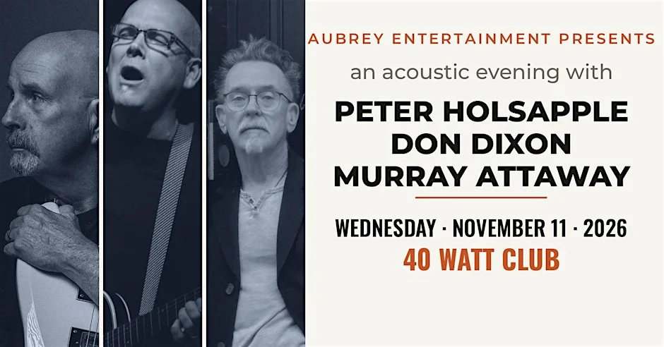 Poster for PETER HOLSAPPLE – DON DIXON MURRAY ATTAWAY