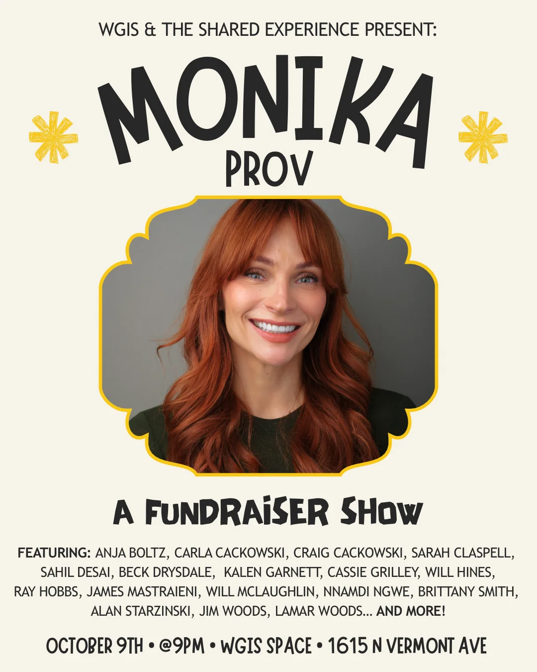 Poster for MonikaProv - A Fundraiser