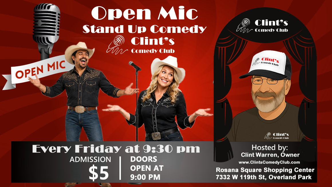 Poster for Open Mic Friday - July 3rd