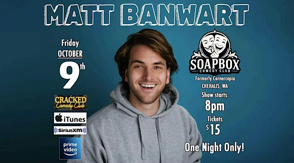 Poster for Headliner Matt Banwart!