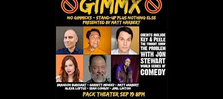 Poster for No Gimmicks Standup Show