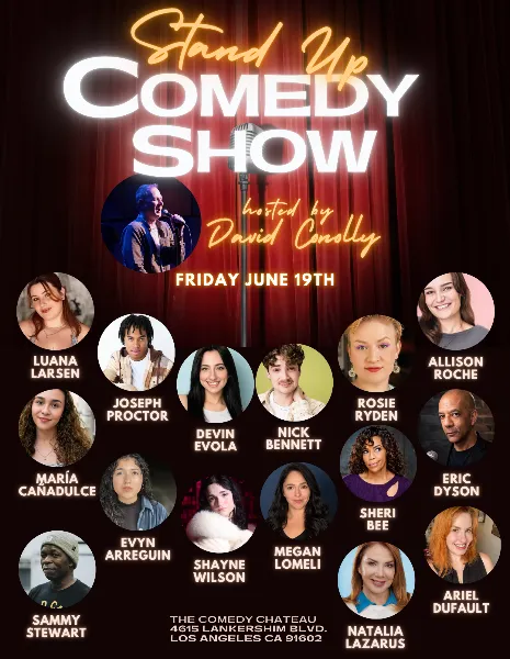 Poster for Stand Up COMEDY SHOW hosted by David Conolly