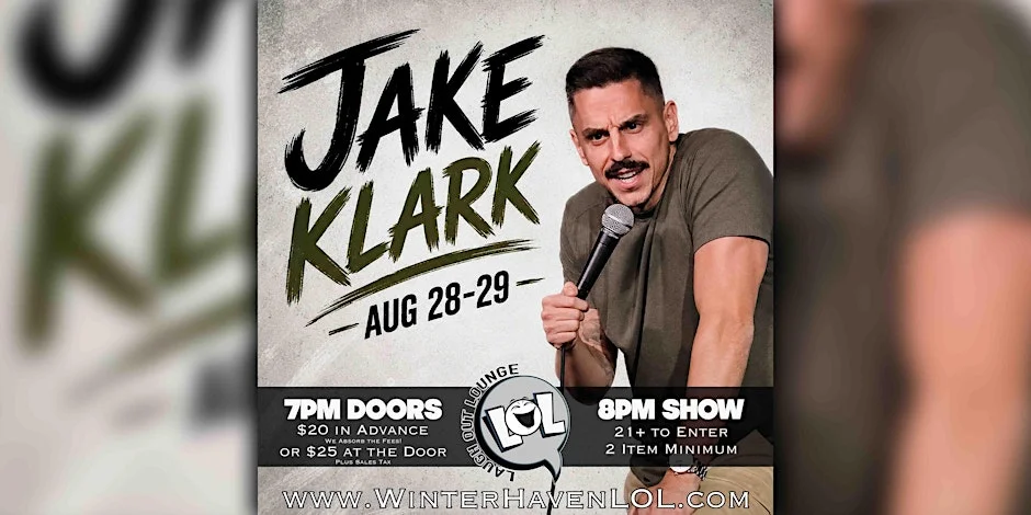 Poster for Jake Klark from Comic Strip LIVE!