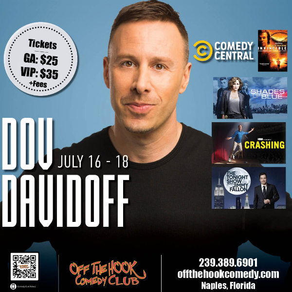 Poster for Comedian Dov Davidoff Live in Naples, Florida!
