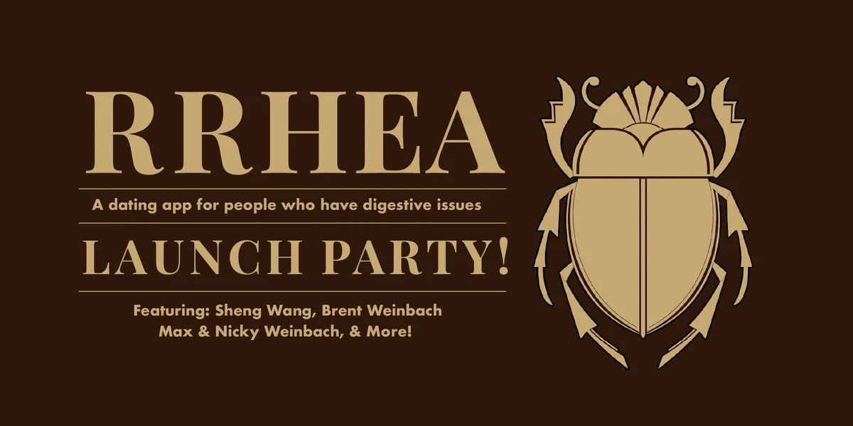 Poster for RRHEA w/ Sheng Wang, Dylan Adler, Brent Weinbach, Amelia Marino, Max + Nicky and More!
