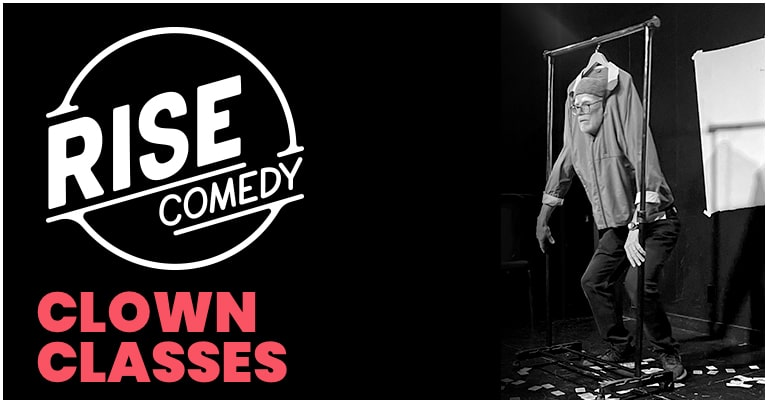 Poster for Clown 201 – Clown Eyes (Tuesdays 7/14-8/18 @6:30pm-9:15pm)