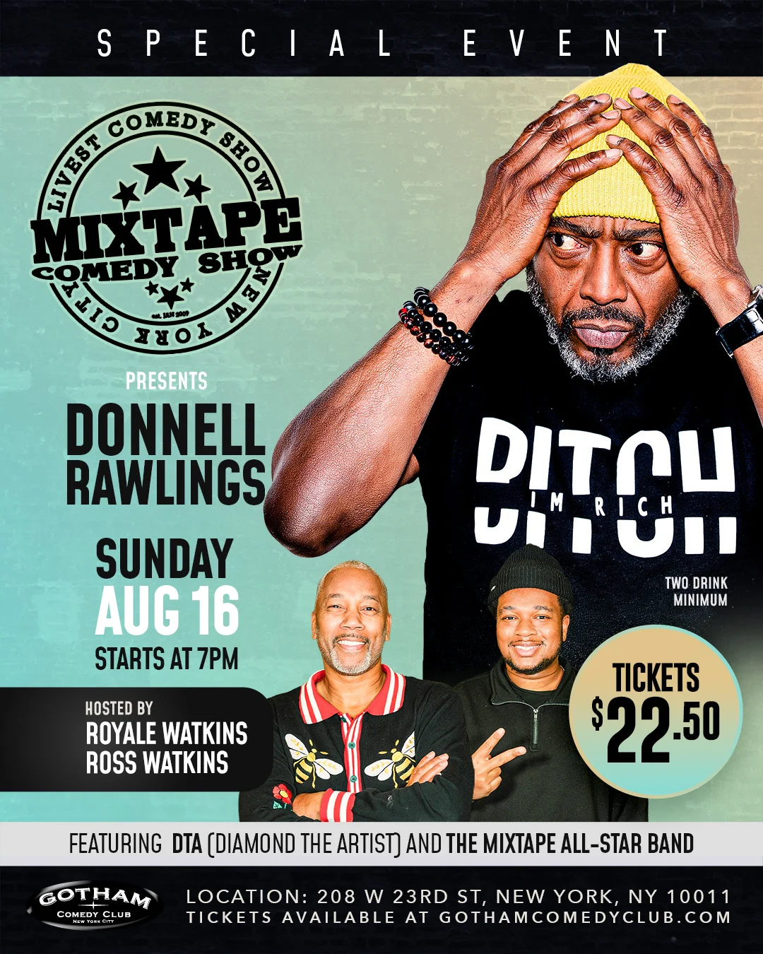 Poster for Mixtape Comedy Show
