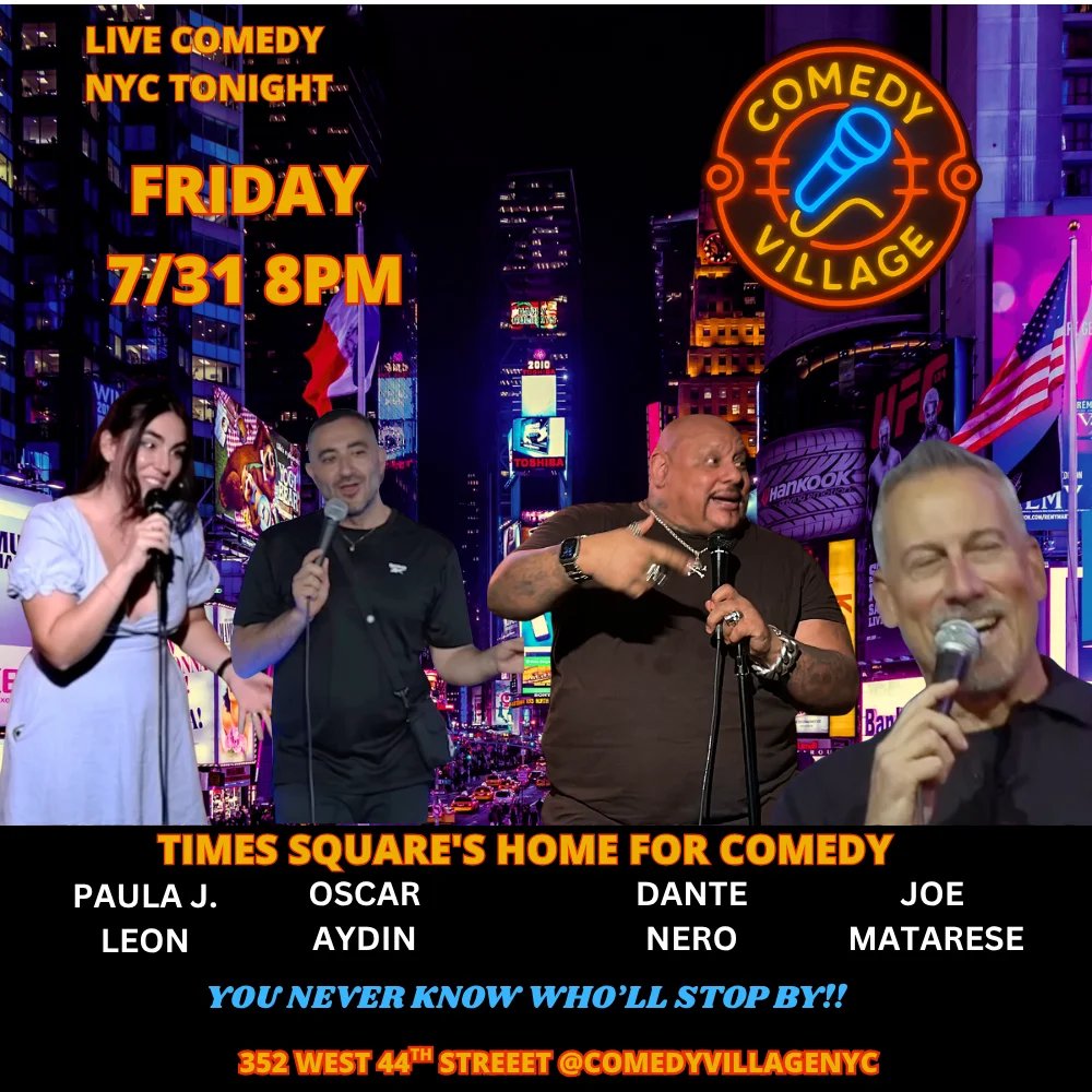 Poster for NYC Stand-Up | Fri, July 31st @8 PM