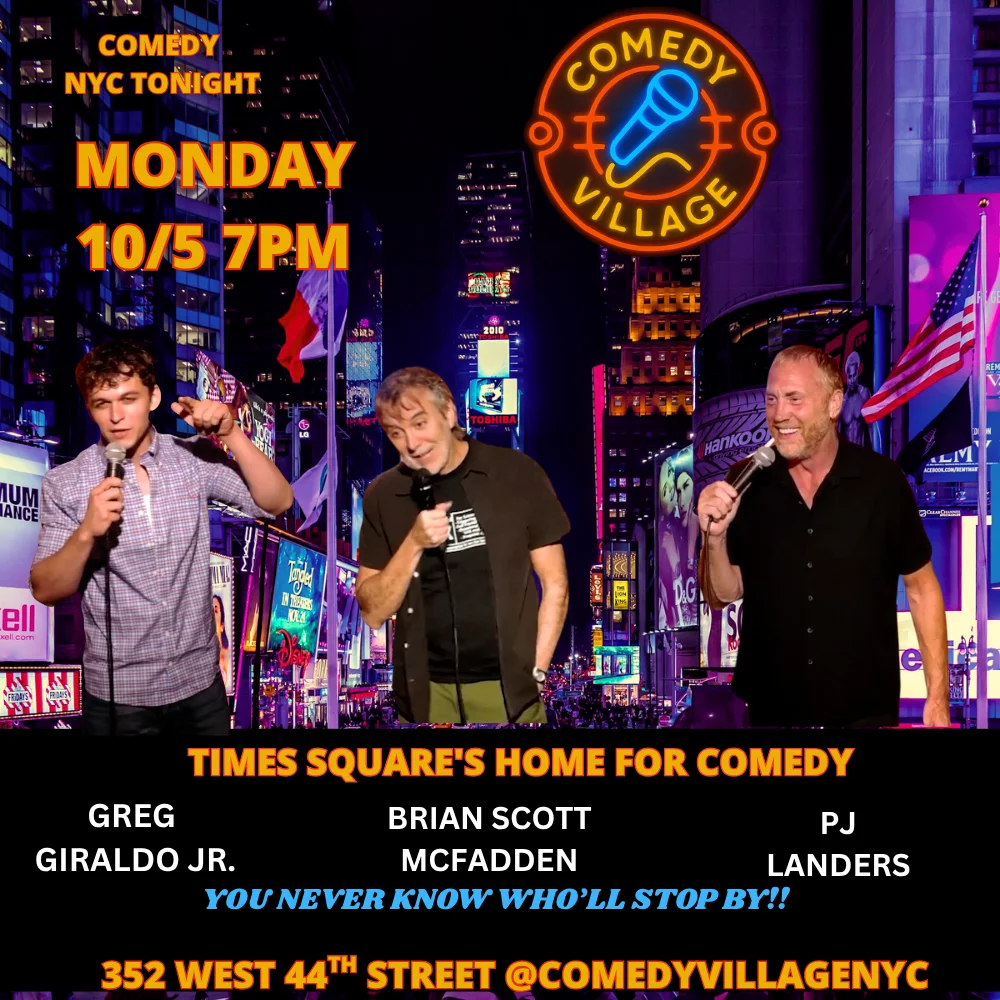 Poster for NYC Stand-Up | Mon, October 5th @7 PM
