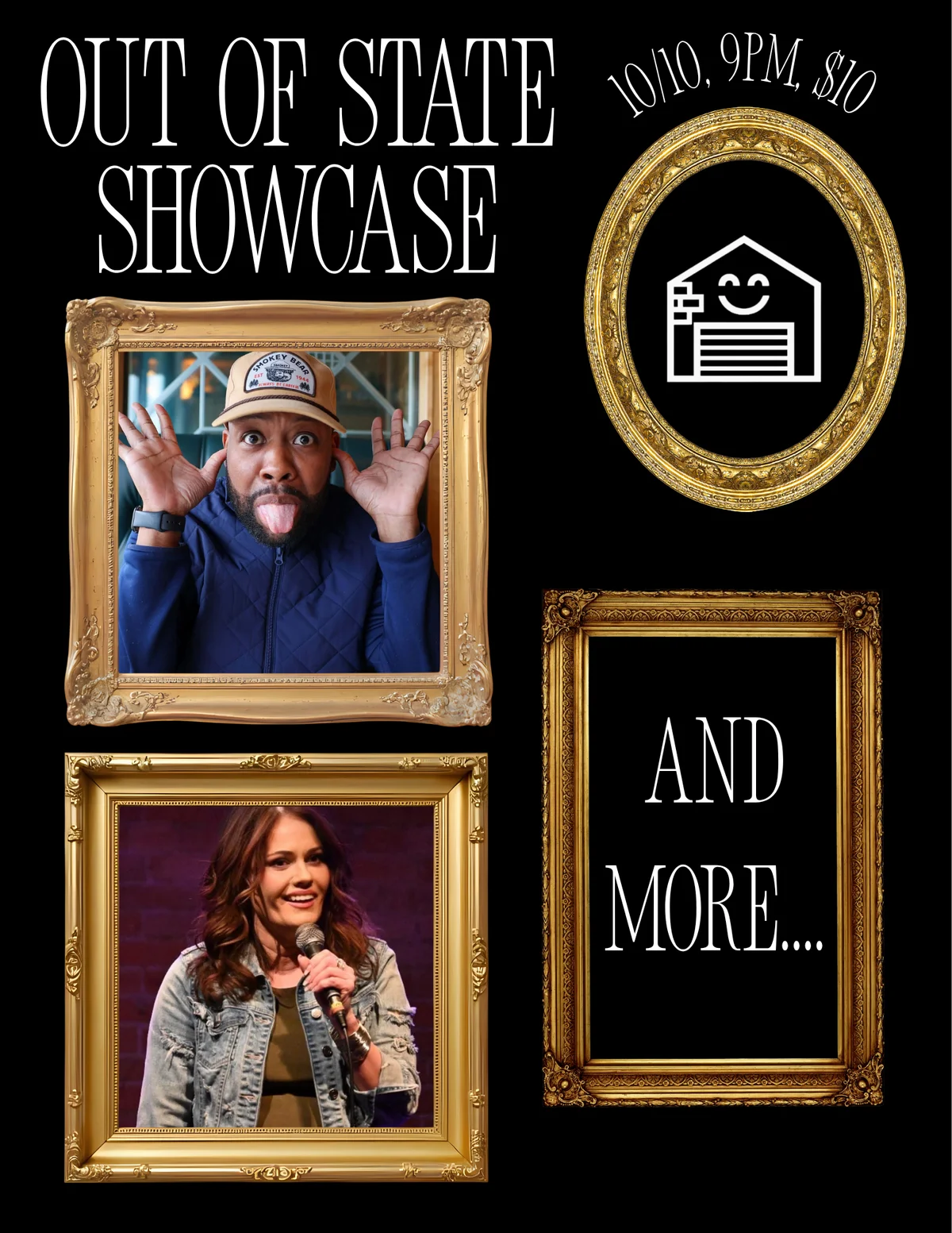 Poster for Out of State Showcase!