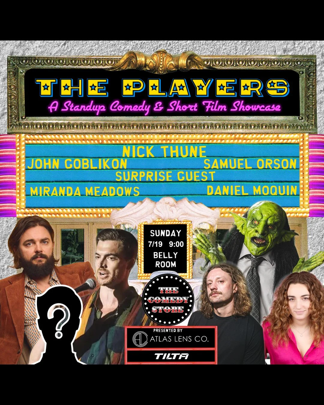 Poster for Atlas Lens Co. Presents: The Players