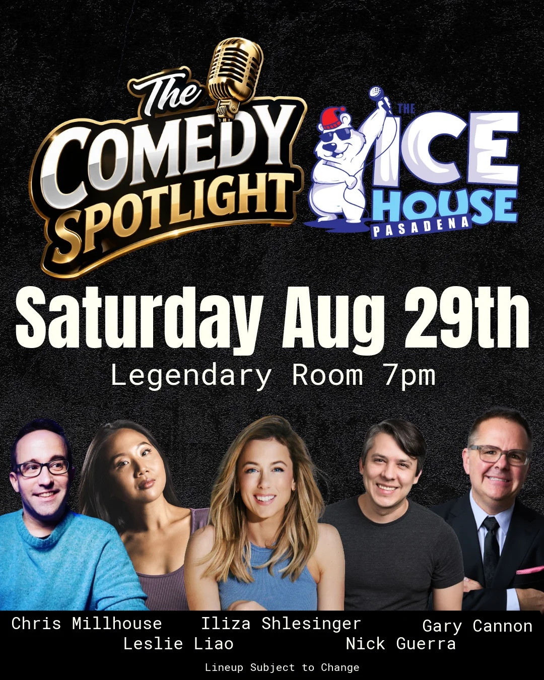 Poster for Iliza Shlesinger, Liao, Fumi, Millhouse