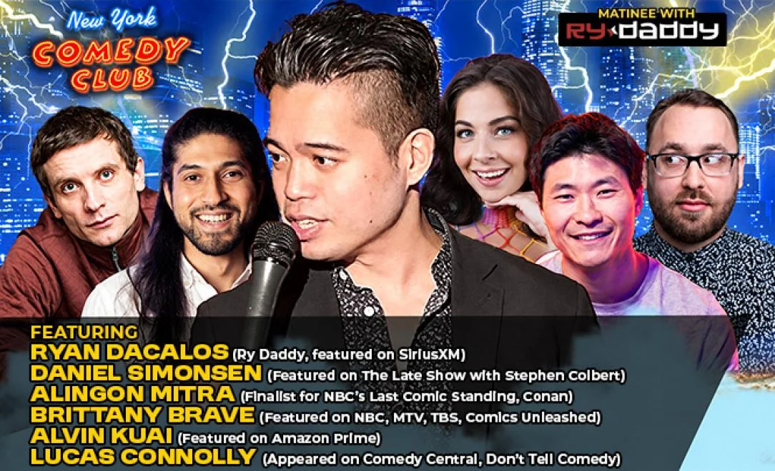 Poster for Matinee with Ry Daddy ft: Daniel Simonsen, Alingon Mitra, Brittany Brave, Alvin Kuai, Lucas Connolly, Ryan Dacalos
