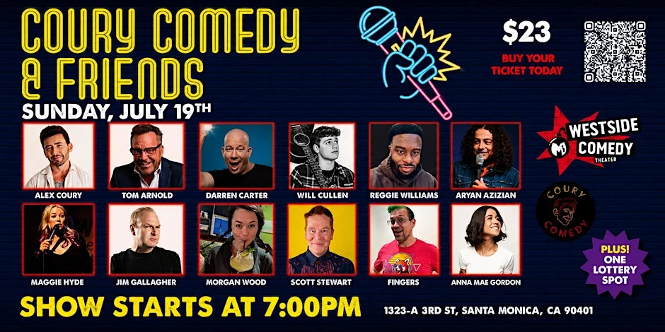 Poster for Coury Comedy and Friends