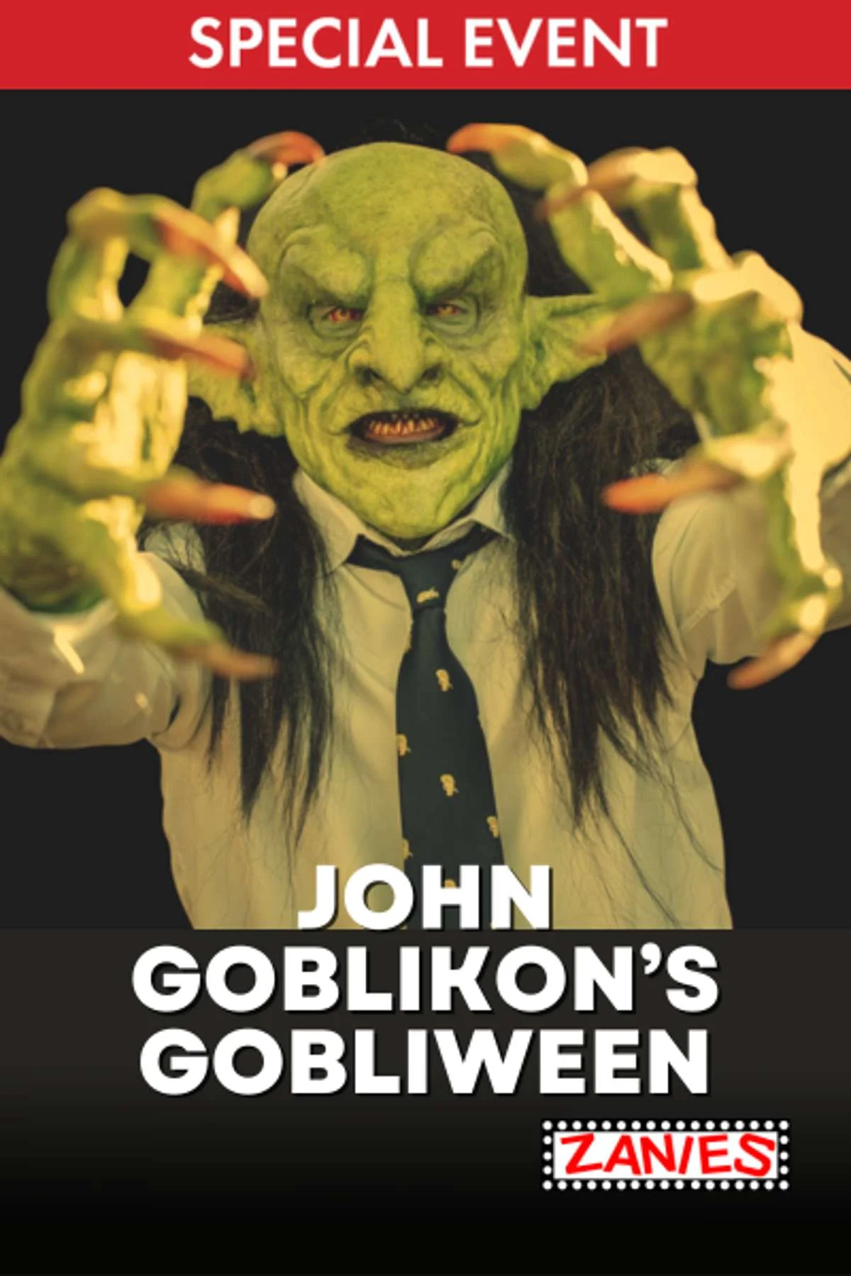 Poster for John Goblikon’s Gobliween **Special Event**