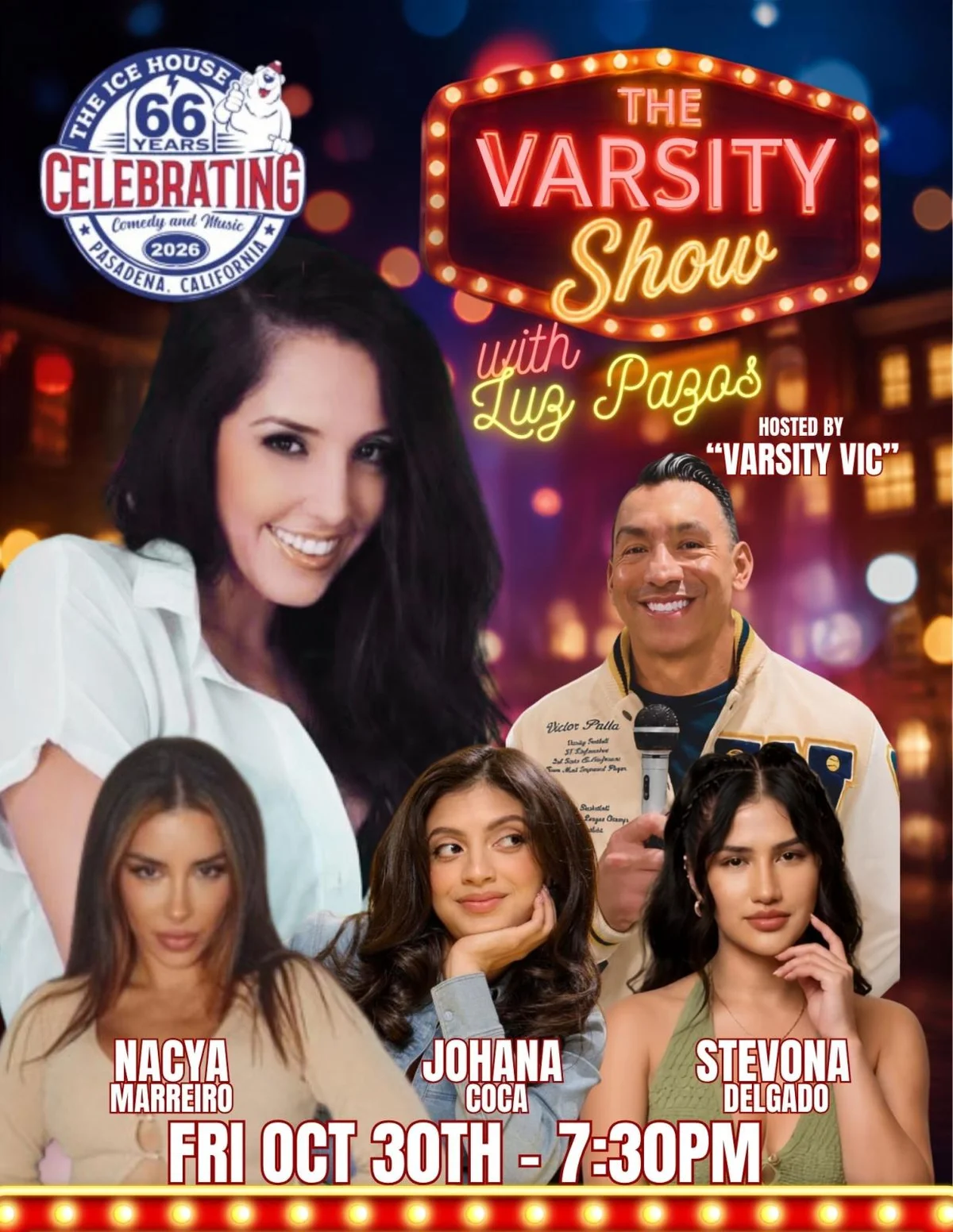 Poster for The Varsity Show w/ Luz Pazos
