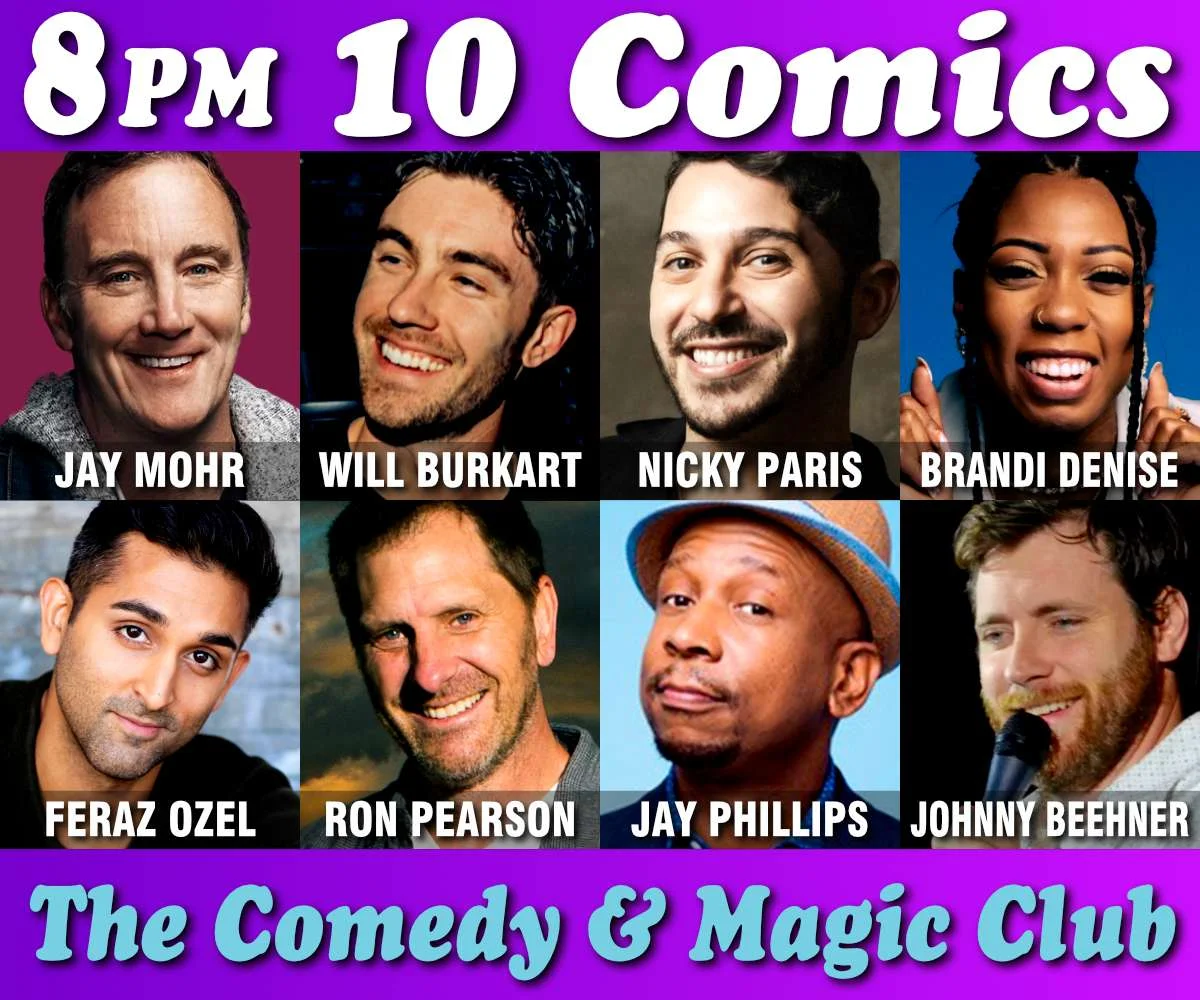 Poster for 10 COMICS SHOW at 8PM