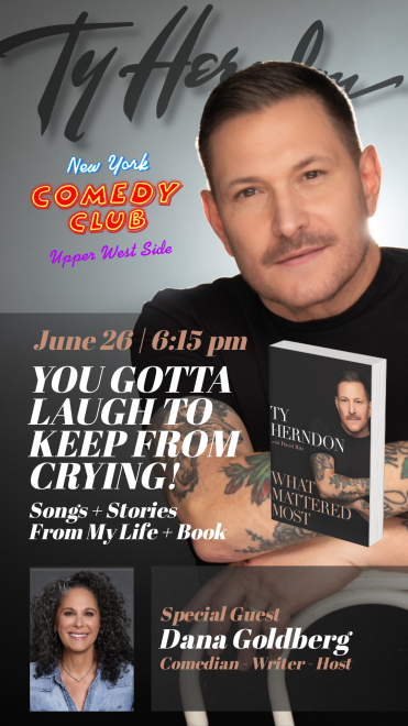 Poster for Ty Herndon: You Gotta Laugh To Keep From Crying: Songs + Stories From My Life + Book