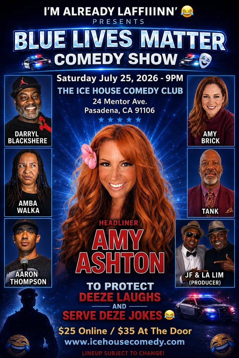 Poster for Blue Lives Matter Comedy Show