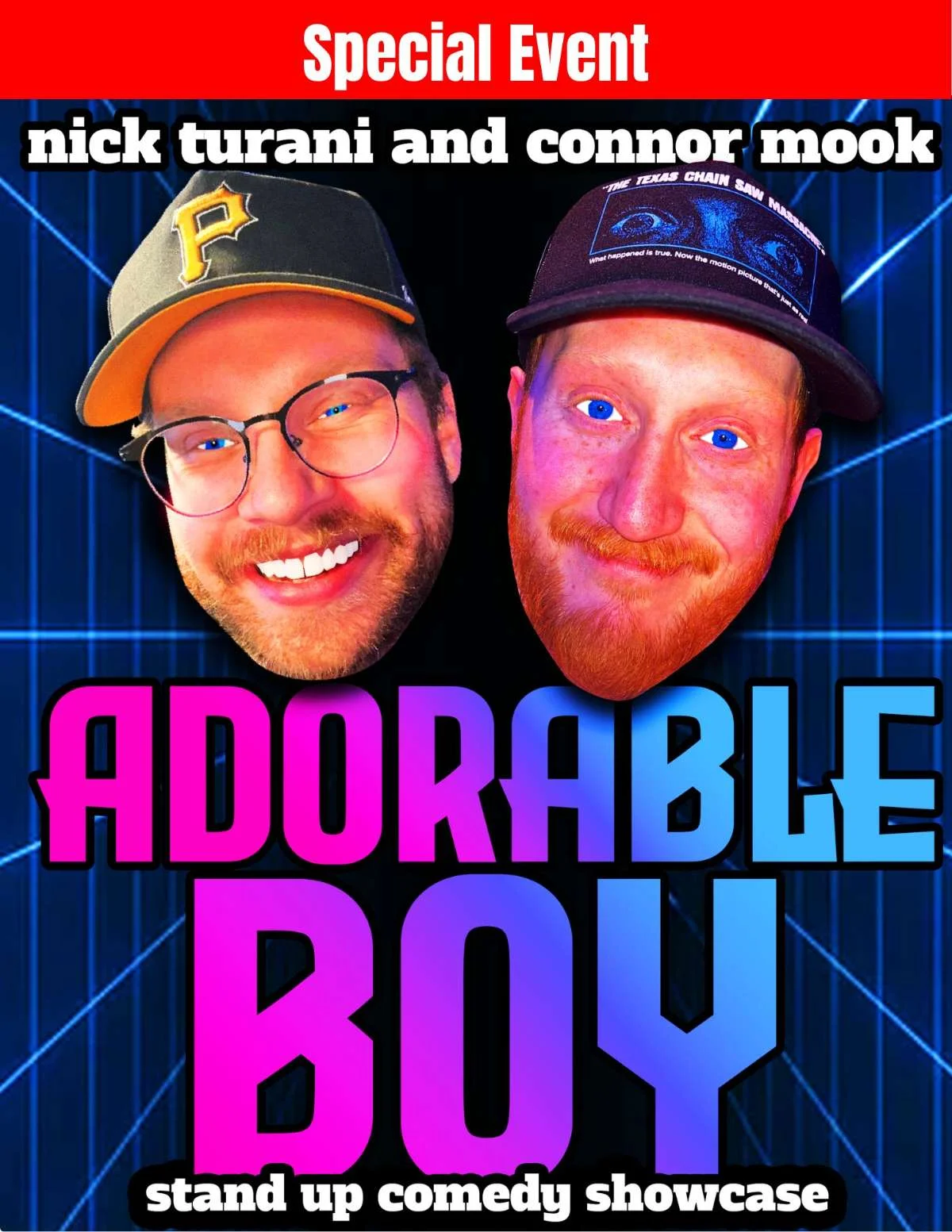 Poster for Adorable Boy Stand Up Comedy Showcase – Special Event
