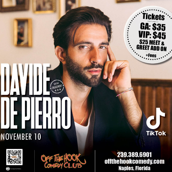 Poster for Davide De Pierro Live in Naples, Florida!