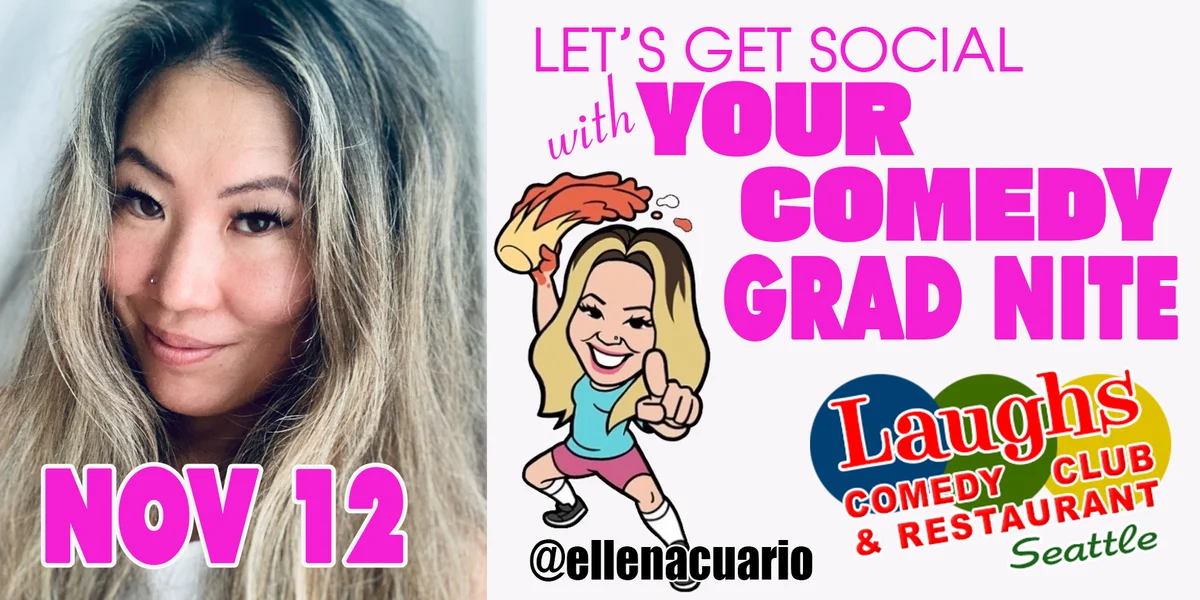Poster for Comedy Class Graduation Show with Ellen Acuario