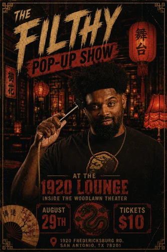 Poster for The Filthy Pop-up Show
