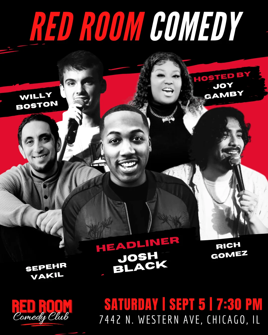 Poster for RED ROOM COMEDY