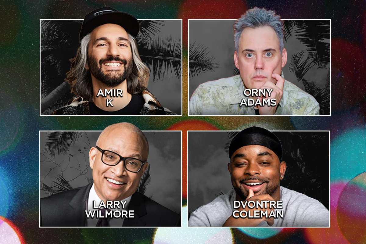 Poster for Tonight at the Improv ft. Amir K, Orny Adams, Larry Wilmore, Dvontre Coleman, Leslie Liao, Steve Furey, Jeff Dye, and More TBA!