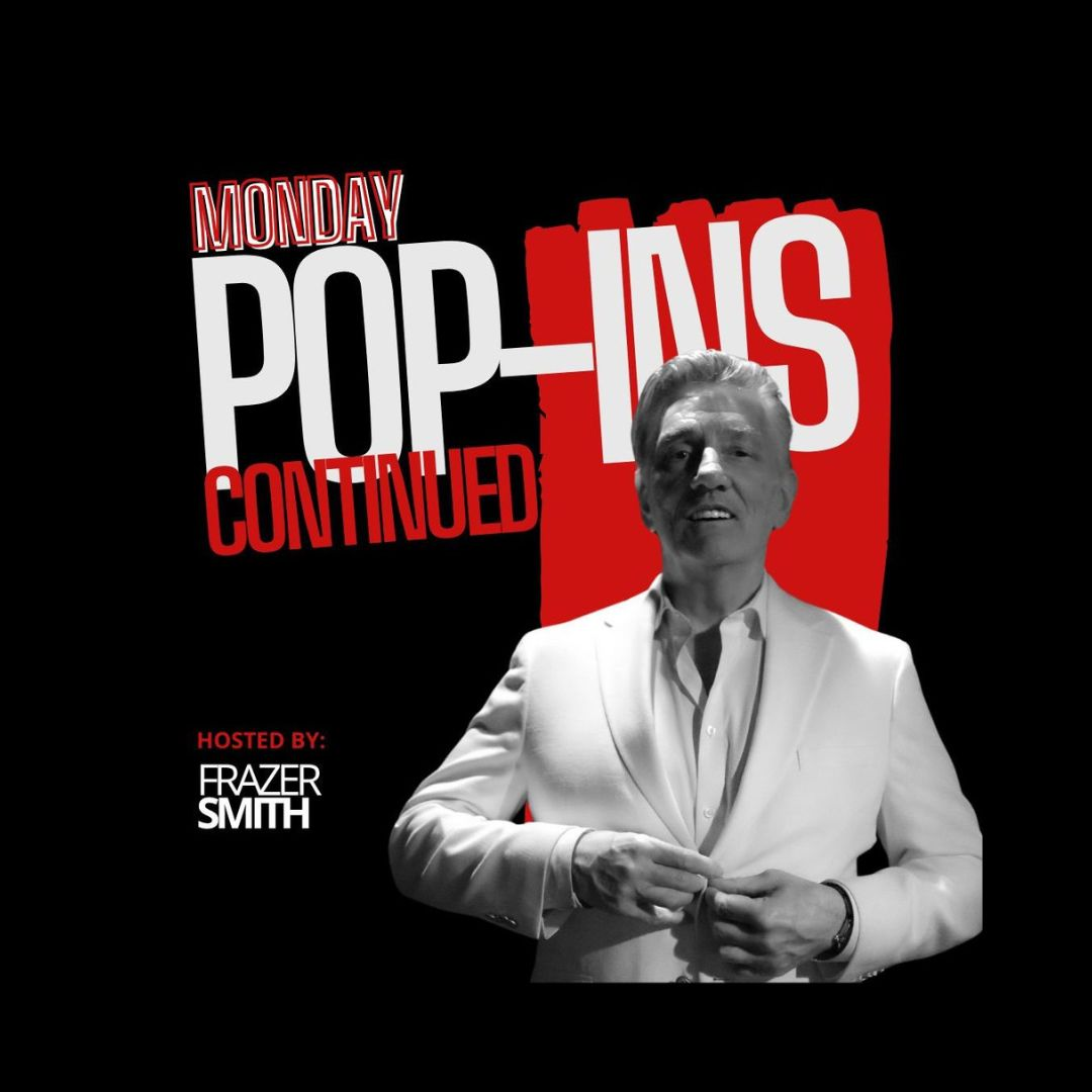 Poster for Potluck: Pop-Ins Continued! Hosted by Frazer Smith
