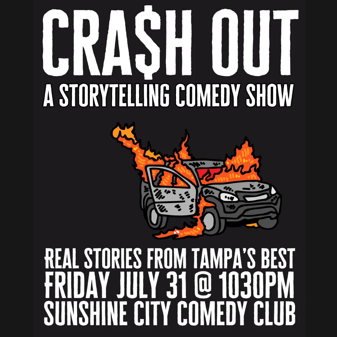Poster for Crash Out! A Storytelling Comedy Show