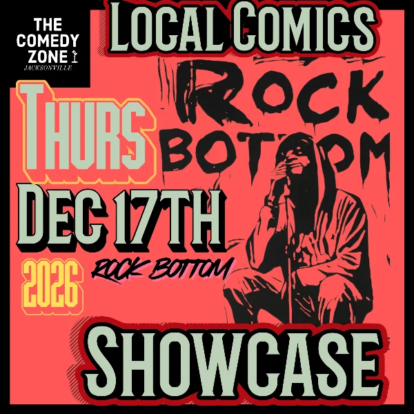 Poster for Rock Bottom Showcase - Local Comics!