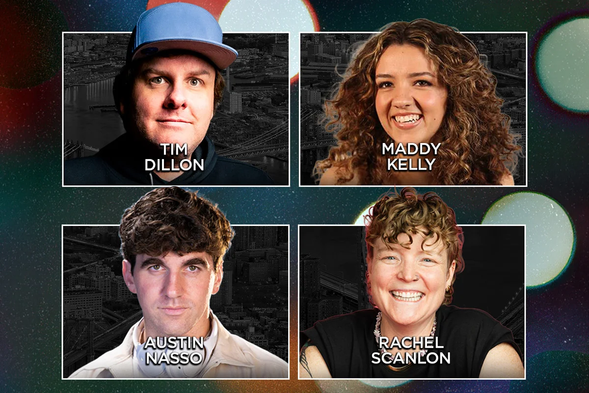 Poster for Tonight at the Improv ft. Tim Dillon, Maddy Kelly, Austin Nasso, Rachel Scanlon, Jimmy Dore, Gary Cannon and more TBA
